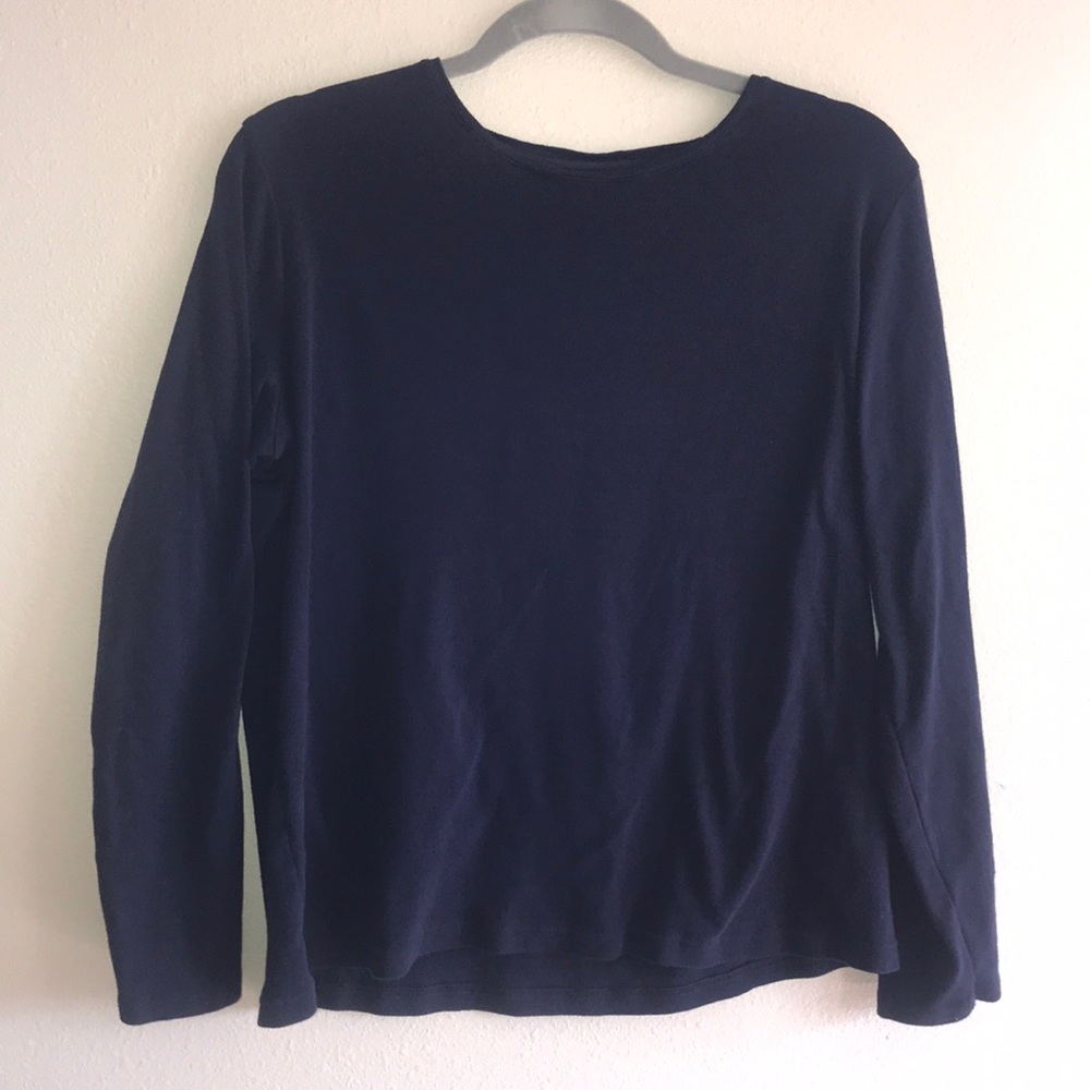 Croft & Barrow long sleeve tee blue XL